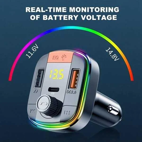 FM moduliat. Luxivox Ibiza T832 QC3.0+PD 3.1A