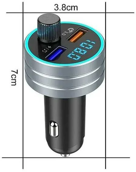 FM moduliat. Luxivox Ottawa C1 2xUSB QC3.0 Max 18W