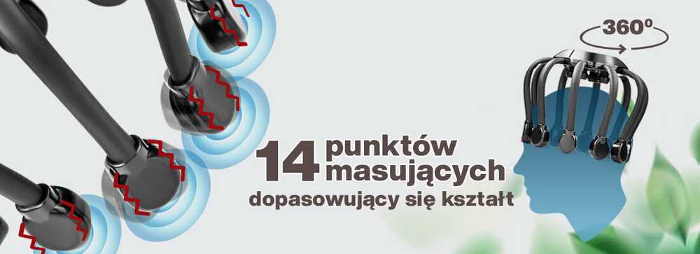 Galvos masažuoklis Medivon Octopus