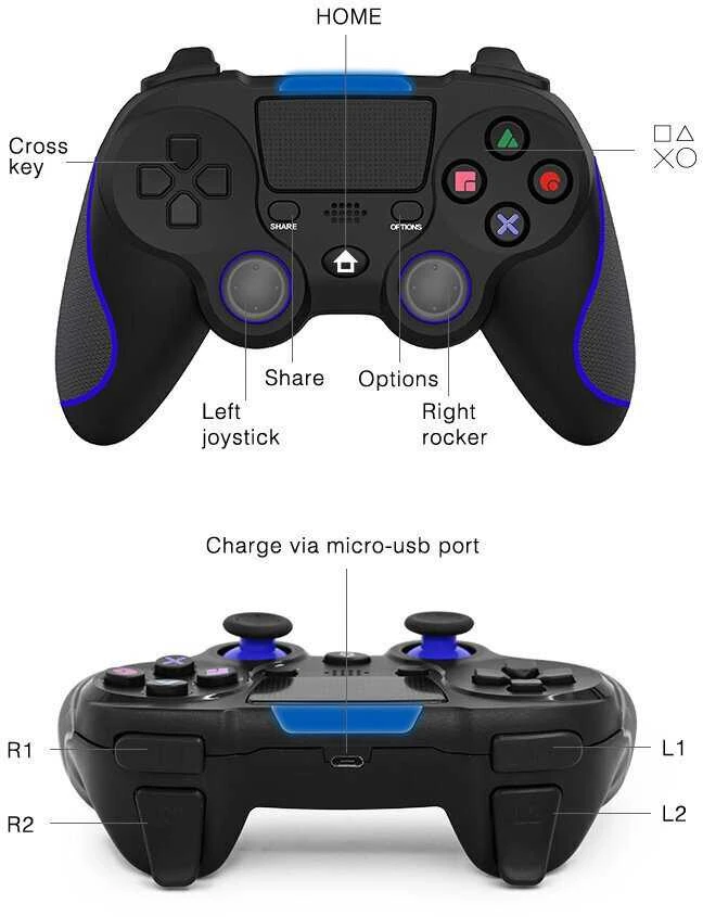 Honson Žaidyb. Vald. PS4 Wireless PS-4400R raudonas