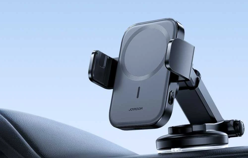 Automobilinis laikiklis-įkroviklis Joyroom JR-ZS295 15W MagSafe juodas