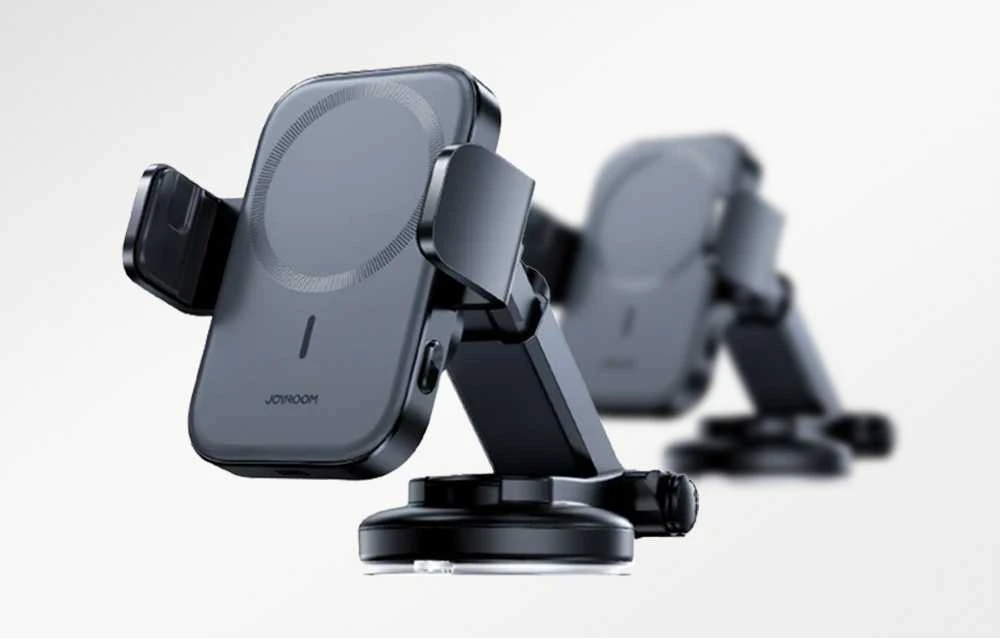 Automobilinis laikiklis-įkroviklis Joyroom JR-ZS295 15W MagSafe juodas