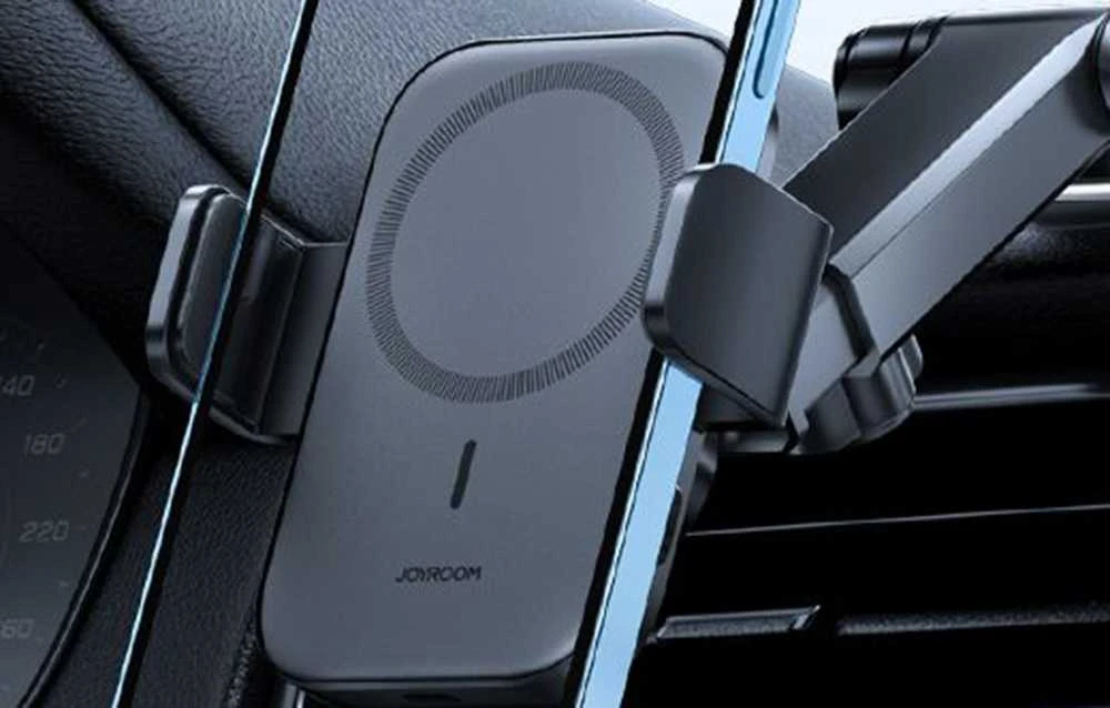 Automobilinis laikiklis-įkroviklis Joyroom JR-ZS295 15W MagSafe juodas
