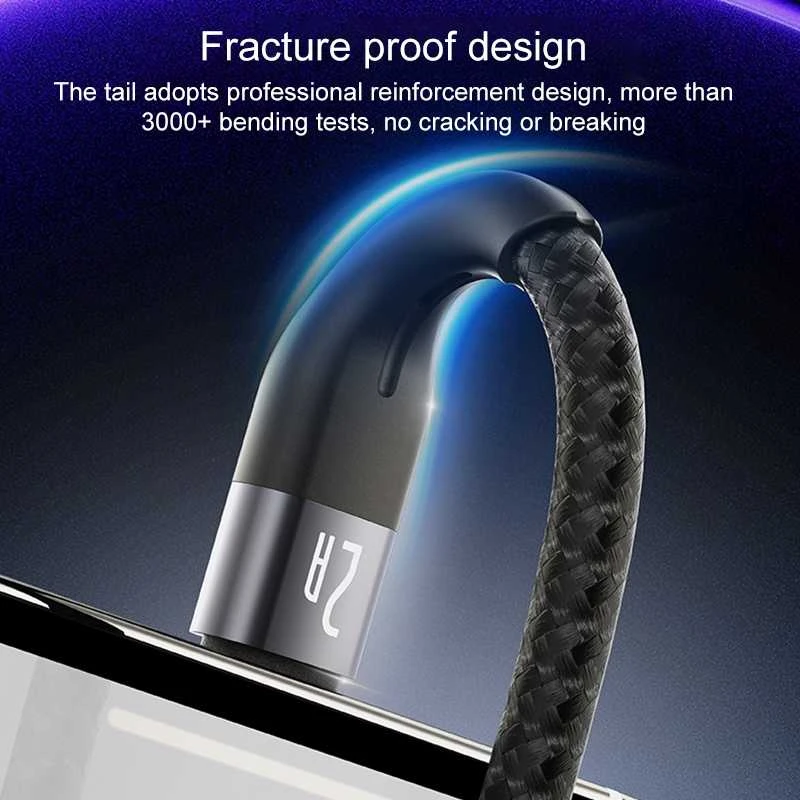 Kab.Yesido CA121 USB to Type-C juodas 2A 1m
