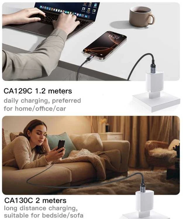 Kab.Yesido CA130C USB to USB-C juodas 18W 2 m