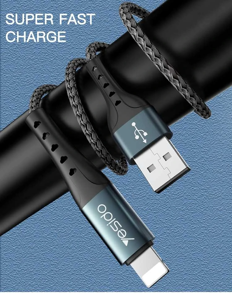 Kab.Yesido CA62 USB to Type-C 18W 1,2M blacK