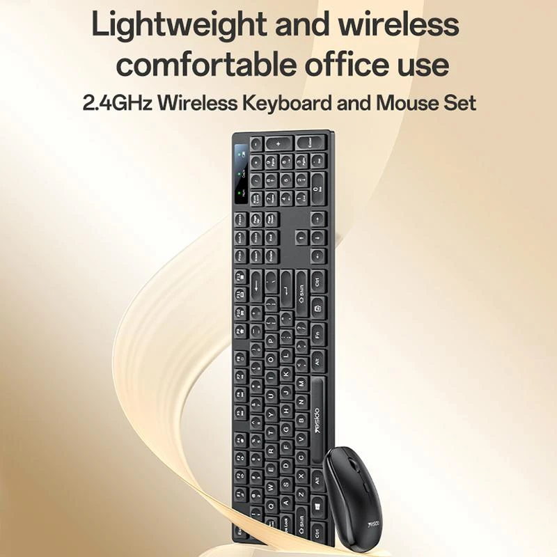 Klaviatūra ir pelė Yesido KB42 Wireless 2.4G USB juoda