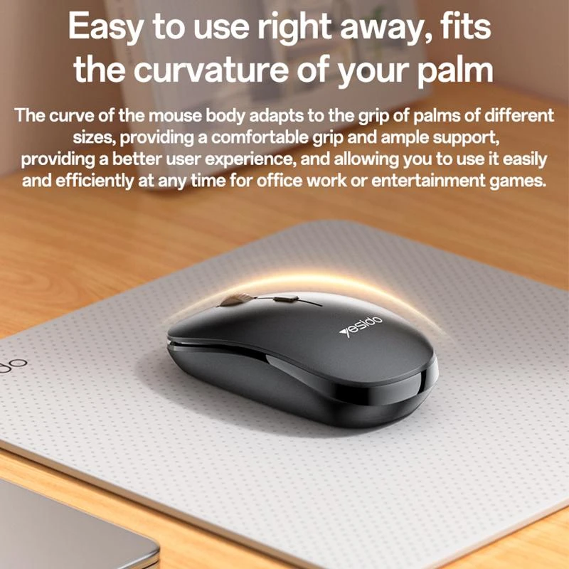 Klaviatūra ir pelė Yesido KB42 Wireless 2.4G USB juoda