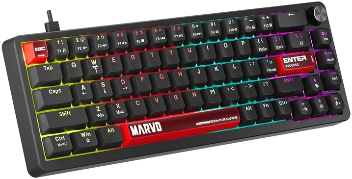 Klaviatūra Klav.Marvo Arma 67 KG935 juoda