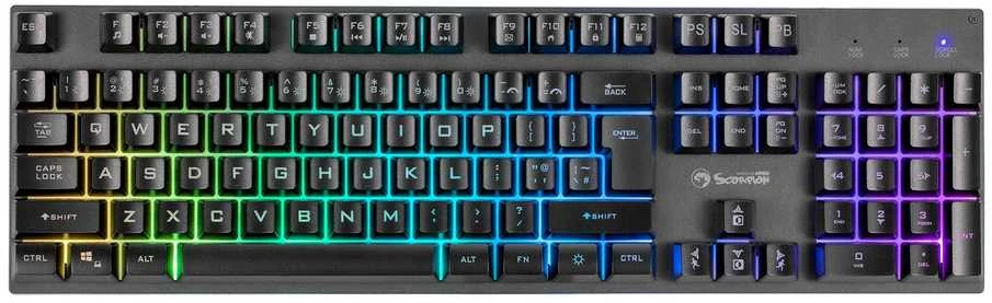 Marvo K604 laidinė membraninė klaviatūra su RGB (US, Membrane switch)