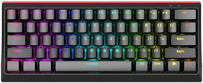 Marvo KG962W Hecate 61WR Trijų režimų žaidimų klaviatūra |Raudona Switch