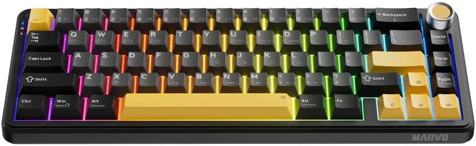 Klaviatūra Klav.Marvo KG984W Titan 65 wireless juodas