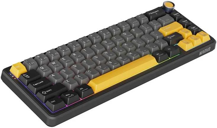 Klaviatūra Klav.Marvo KG984W Titan 65 wireless juodas
