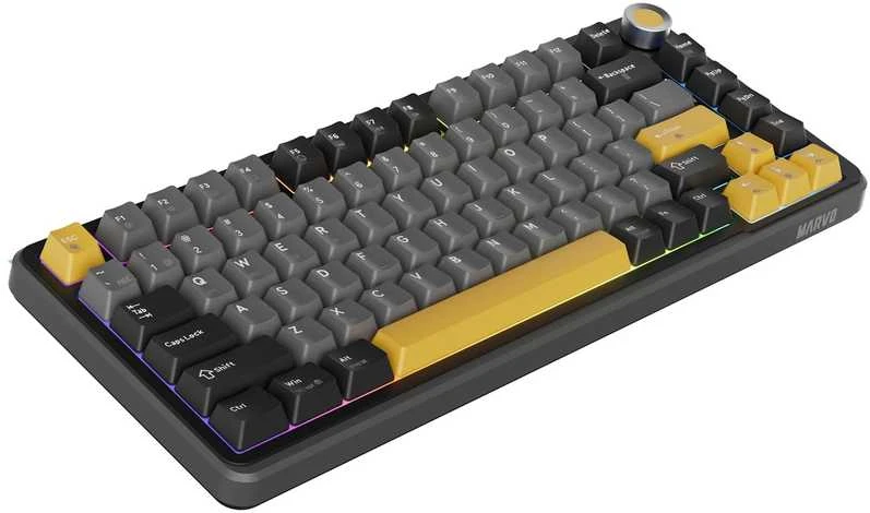 Klaviatūra Klav.Marvo KG985W Titan 75 wireless juodas