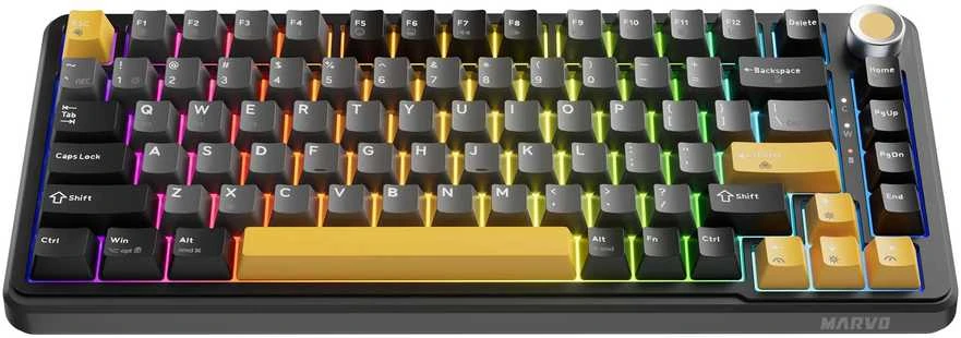 Klaviatūra Klav.Marvo KG985W Titan 75 wireless juodas