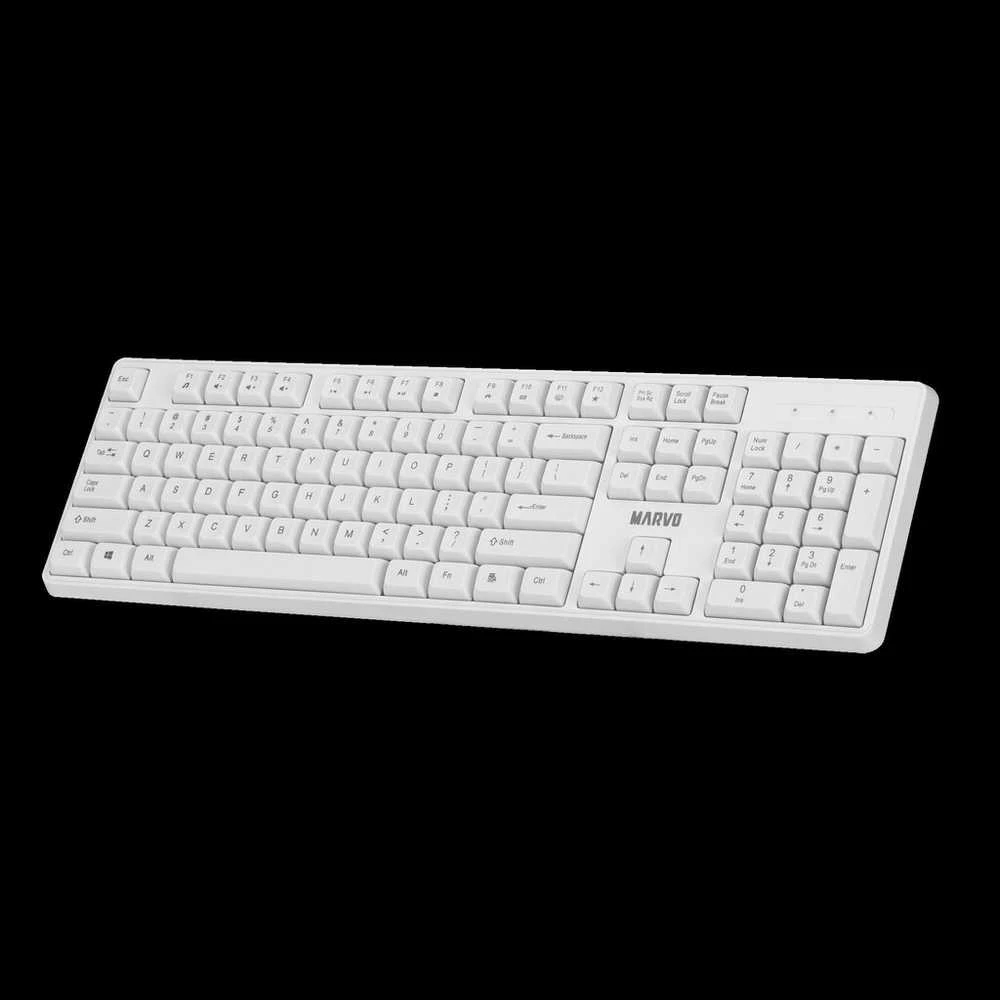 Klaviatūra ir pelė Wireless MARVO WS005 balta
