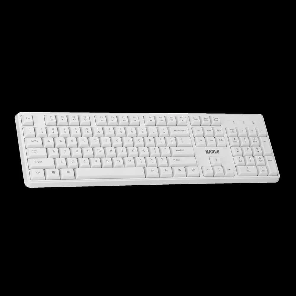 Klaviatūra ir pelė Wireless MARVO WS005 balta