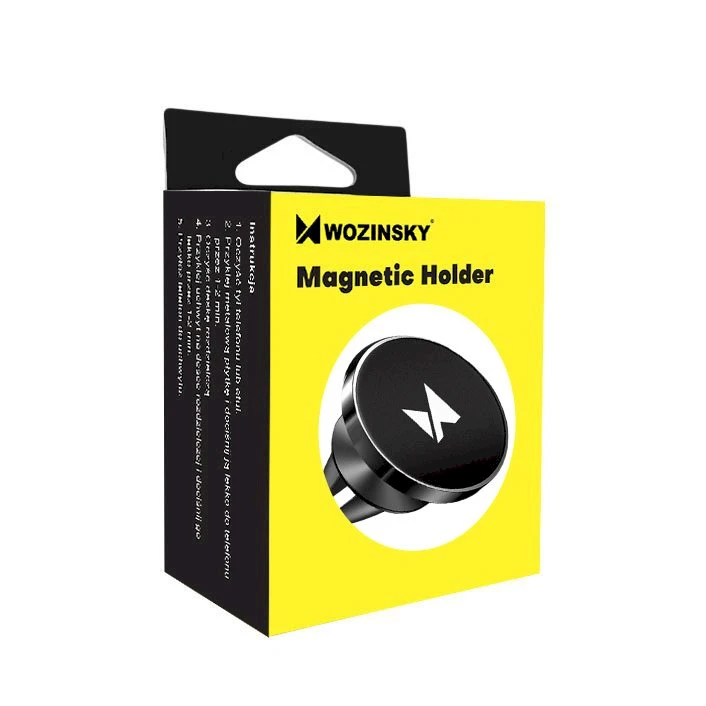 Wozinsky magnetinis telefono laikiklis oro grotelėms juodos spalvos (WMH-04)