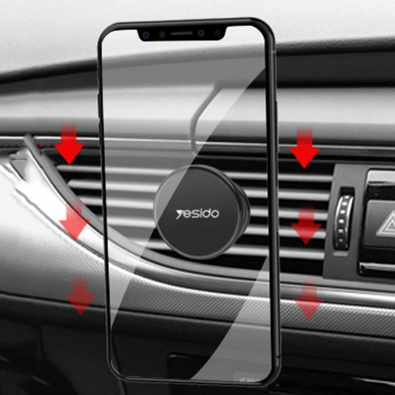 Yesido magnetinis automobilio laikiklis C200 puodelio laikikliui juodas