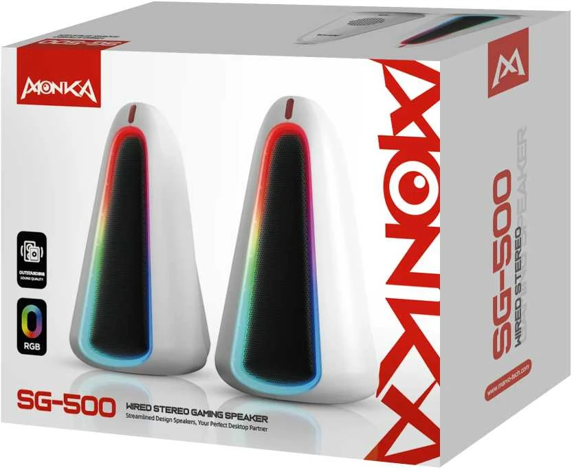 Kompiuterio kolonėlės Marvo Monka Zilla SG-500 Stereo RGB žaidimų kolonėlės