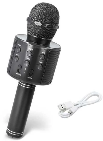 PRM402 BLOW juodas karaokės mikrofonas