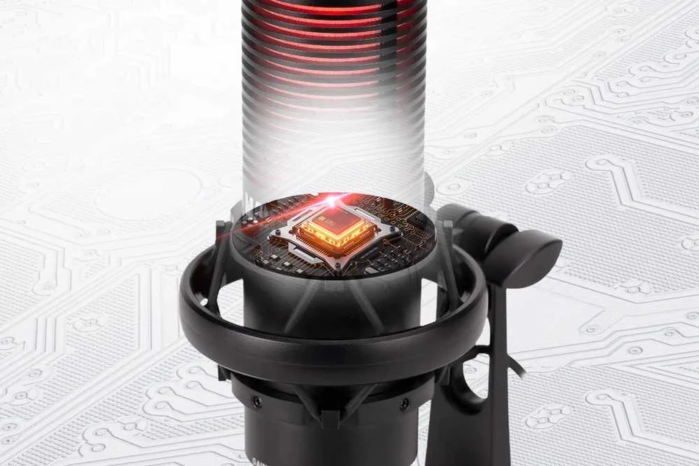 Marvo MIC-07 RGB baltas laidinis mikrofonas |USB