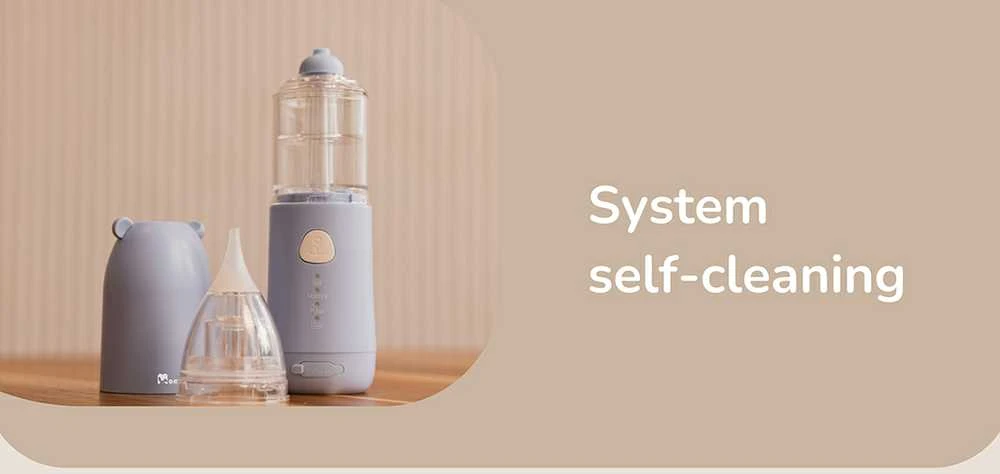 Automatinis aspiratorius ir irigatorius Momini 2 in 1 NanoFlush
