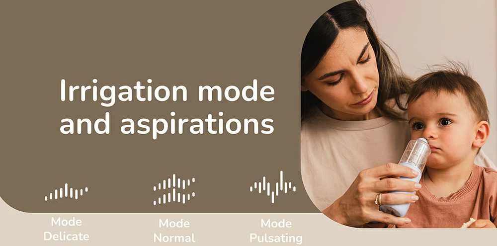 Automatinis aspiratorius ir irigatorius Momini 2 in 1 NanoFlush