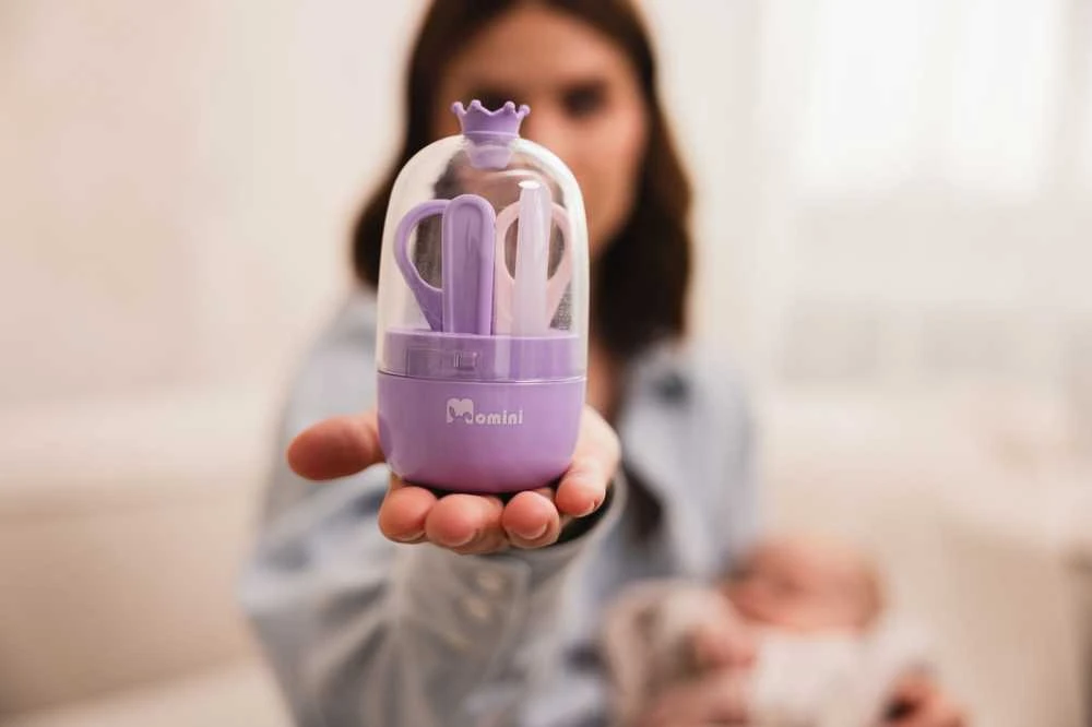 Momini kūdikio nagų priežiūros rinkinys Lilac