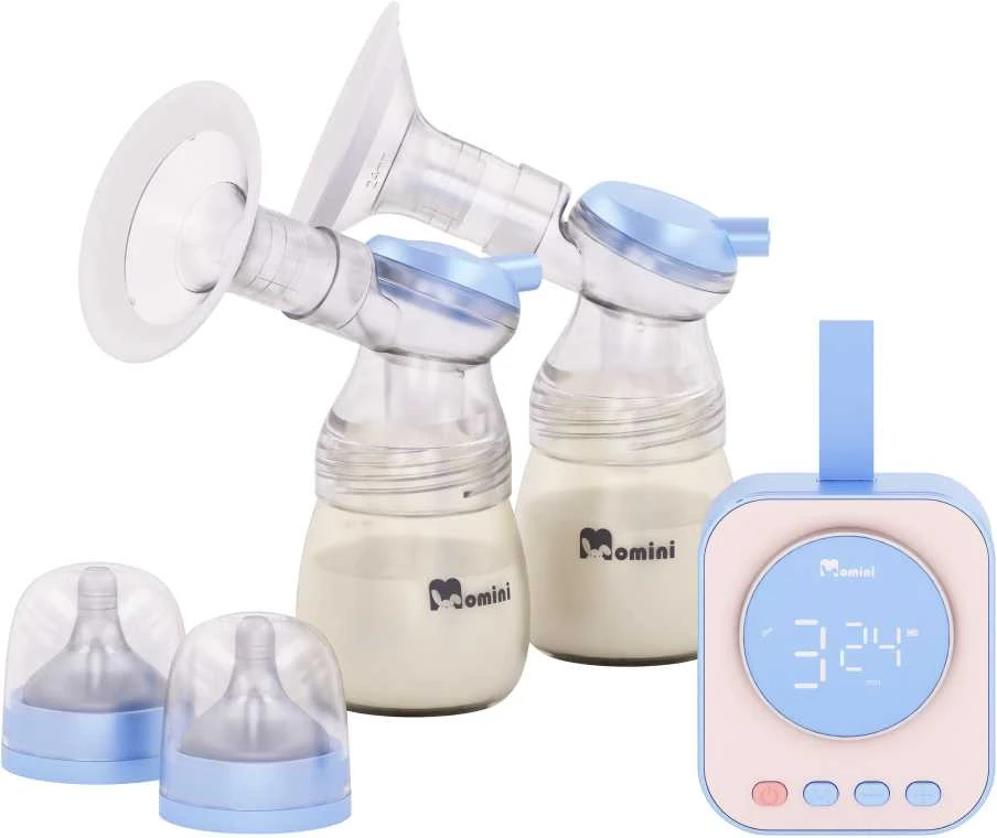 „Momini Double HandsFree“ belaidis elektrinis Pientraukis „TwinHarmony“