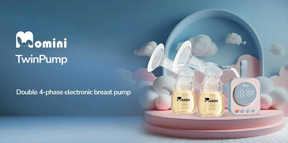Momini TwinPump dvigubas belaidis elektrinis pientraukis