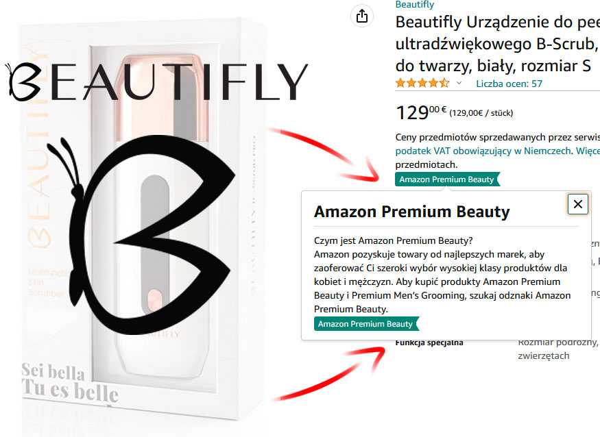 Paakių mas. Beautifly B-Looky PRO Sonic