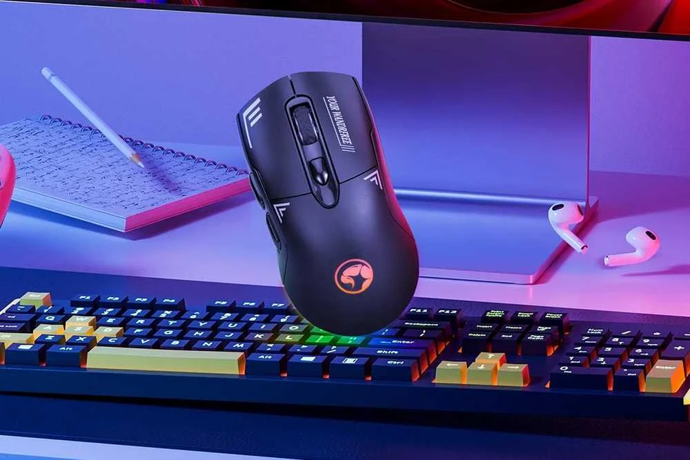 Marvo M803W BK Duke 20 V2 belaidė žaidimų pelė | Juoda