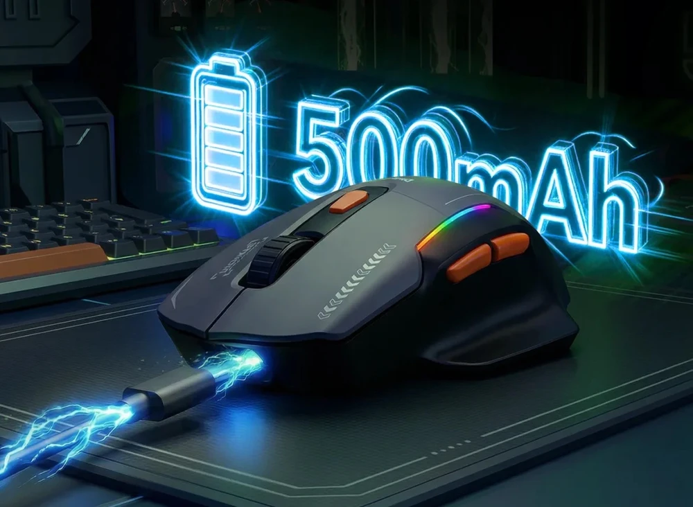 Marvo M368W BK Duke 50W belaidė žaidimų pelė