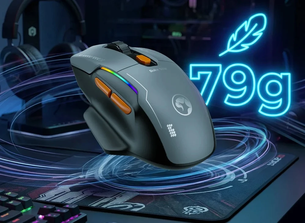 Marvo M368W BK Duke 50W belaidė žaidimų pelė
