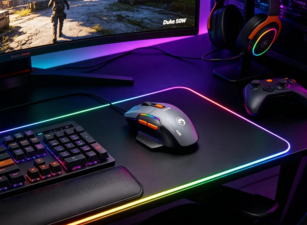Marvo M368W BK Duke 50W belaidė žaidimų pelė