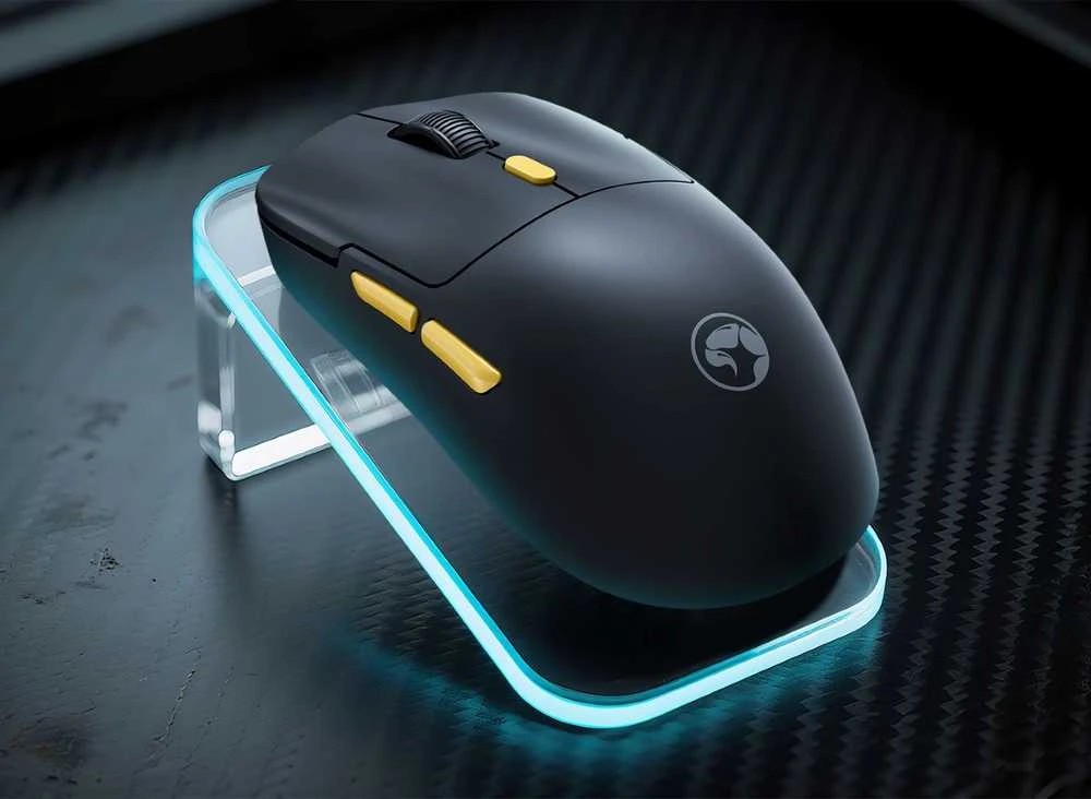 Marvo Niro 50 G912W BK Belaidė Pelė | USB,BT, 2.4G | 12000 DPI | Juoda