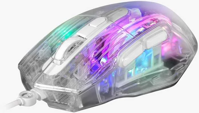 Marvo M413 permatoma RGB pelė su laidu | 7200 DPI