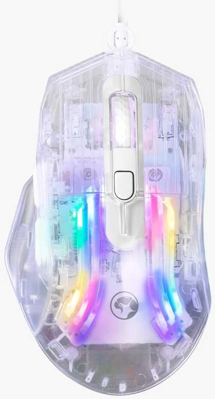Marvo M413 permatoma RGB pelė su laidu | 7200 DPI