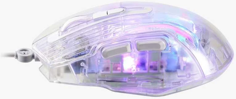 Marvo M413 permatoma RGB pelė su laidu | 7200 DPI
