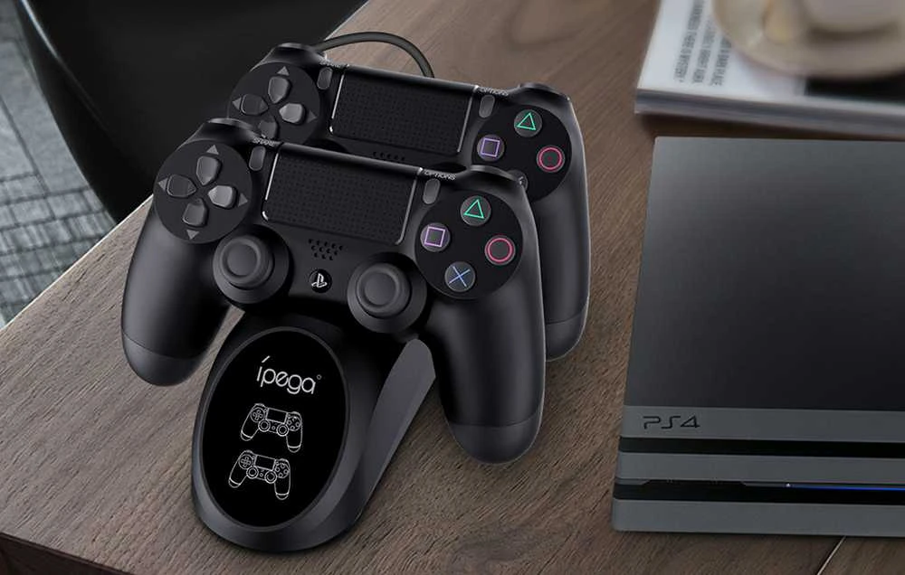 Ipega Dualshock 4 įkrovimo stotelė EXT port