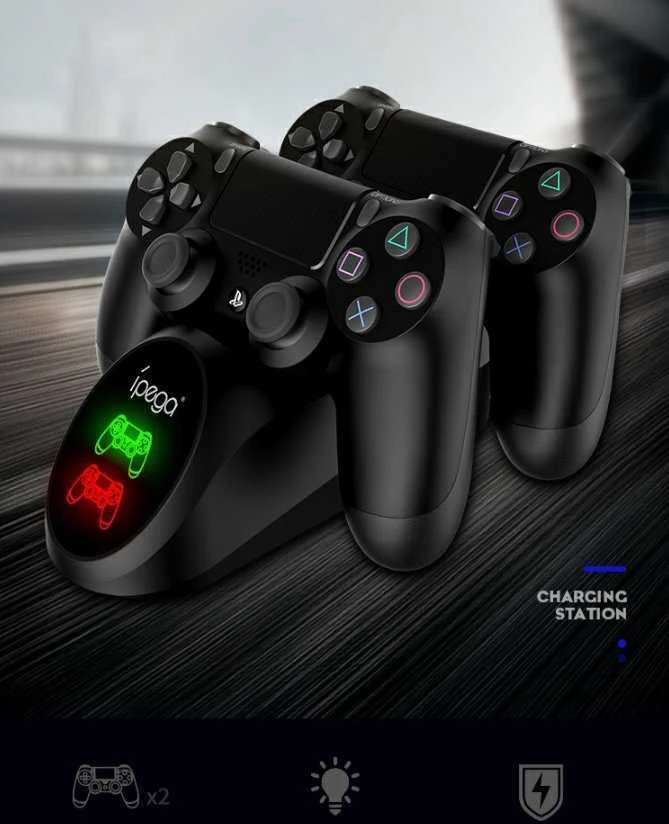 Ipega Dualshock 4 įkrovimo stotelė EXT port