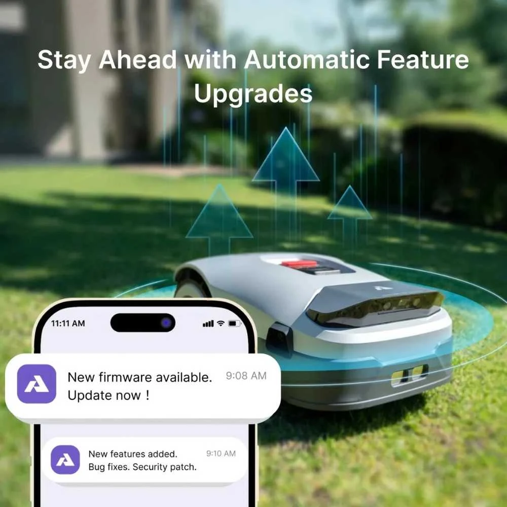 Vejos pjovimo robotas Anthbot Genie 800 1500 m², AI, RTK GPS, 3D kamera, IPX6