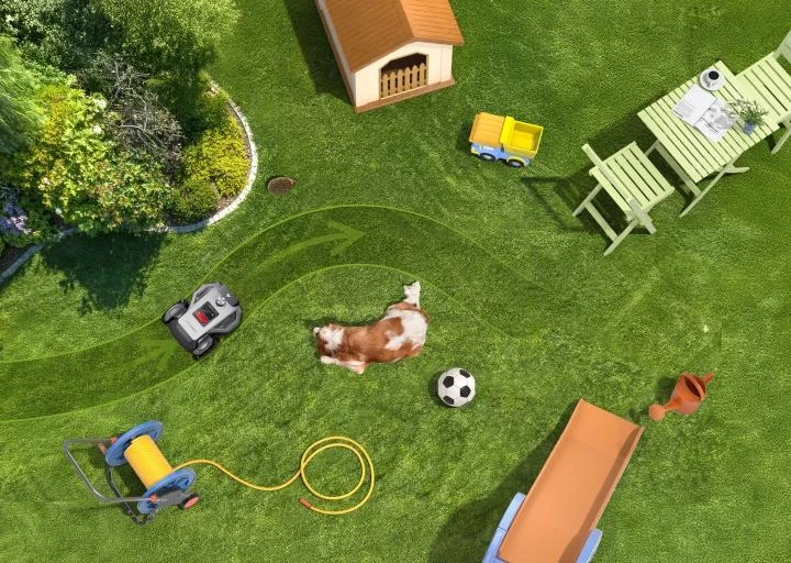 Belaidis vejos robotas ANTHBOT M5 su RTK + AI navigacija, iki 500 m²