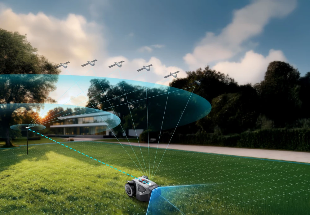 Belaidis vejos robotas ANTHBOT M5 su RTK + AI navigacija, iki 500 m²