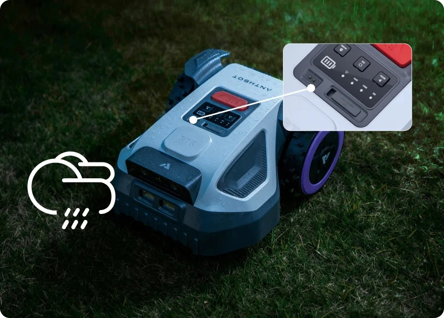 Belaidis vejos robotas ANTHBOT M9 su RTK + AI navigacija, iki 1000 m²