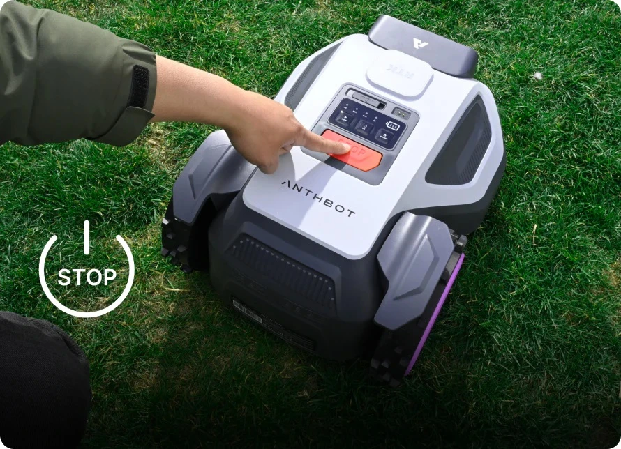 Belaidis vejos robotas ANTHBOT M9 su RTK + AI navigacija, iki 1000 m²