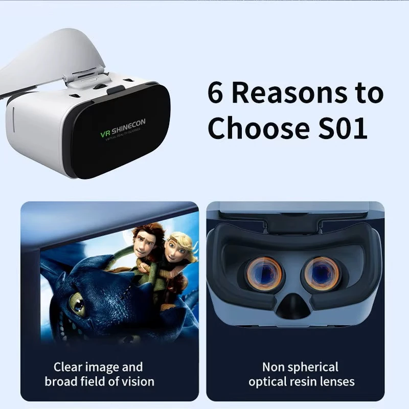 Virt. realybės akiniai Shinecon VR19