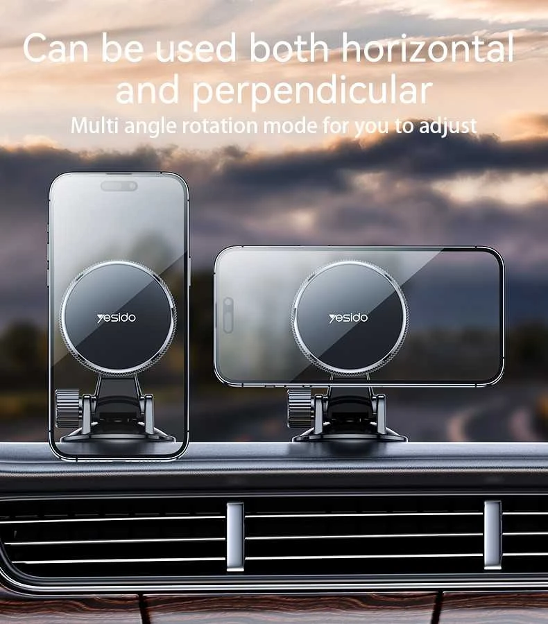 Yesido Magnetic car holder C177 to dashboard juodas