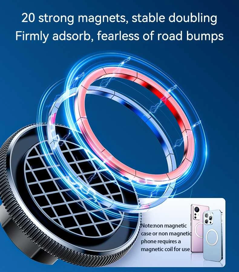 Yesido Magnetic car holder C177 to dashboard juodas